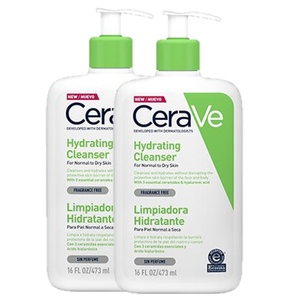 Dúo Cerave hydrating cleanser 473ml 