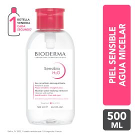 Bioderma Sensibio H2O Agua Micelar Pump Inversee 500ml de para agua micelares - Compra online en DermotiendaShopping