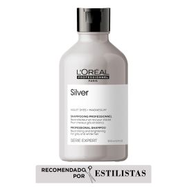 Shampoo para cabellos blancos o grises Silver 300ml Loreal Professionnel de para Cabello con color radiante - Compra online en DermotiendaShopping