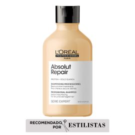 Shampoo para cabello dañado Absolut Repair 300ml Loreal Professionnel de para Nutriciòn y reparaciòn - Compra online en DermotiendaShopping