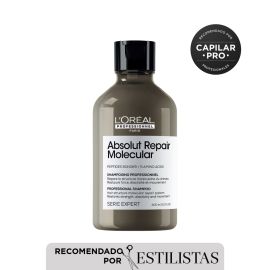 Shampoo reparador sin sulfato Absolut Repair Molecular para cabello muy dañado Loreal professionnel 300 ml de para Nutriciòn y reparaciòn - Compra online en DermotiendaShopping