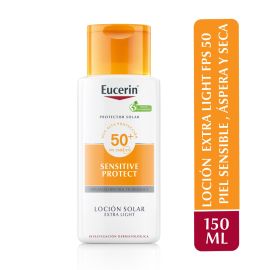 Eucerin Sun Loción Extra Ligera FPS 50 150ml de para Corporales - Compra online en DermotiendaShopping