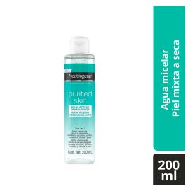 Neutrogena Agua Micelar Purified Skin 200ml de para Limpieza - Compra online en DermotiendaShopping