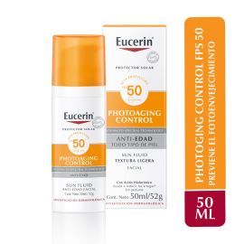 Eucerin Sun Protector solar Antiage SPF50 50ml de para Faciales Solares - Compra online en DermotiendaShopping